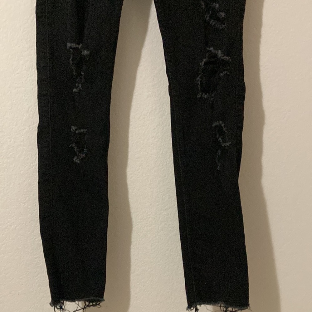 Hollister Distressed black classic stretch jeans W29 L28 High-Rise Super Skinny. - Picture 8 of 15